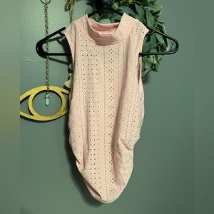 Shein Pink Mock neck top